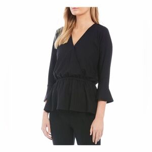 Michael Kors Peplum Hem Bell-Sleeve Top